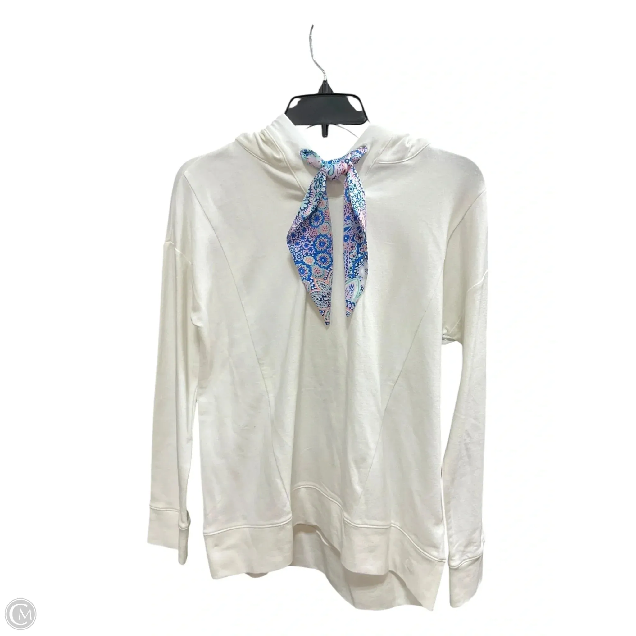 Velvet Soul Athletic Sweatshirt Crewneck By Talbots In Cream, Size: S
