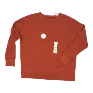 Ocean Glow Sweatshirt Crewneck By Time And Tru In Orange, Size:L