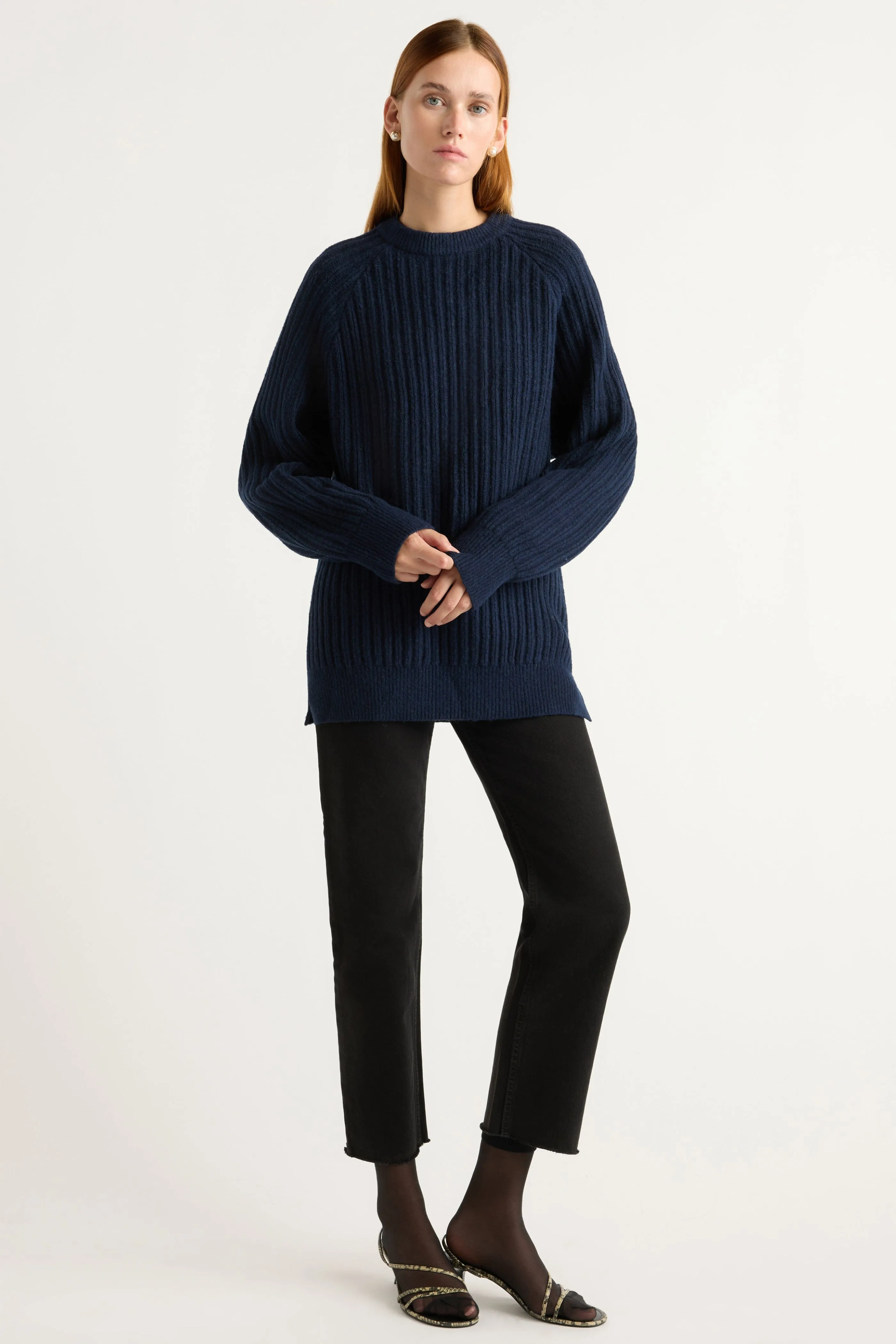 Roylene Ribbed Boyfriend Sweater Seasonal Essentials Layered Knitwear