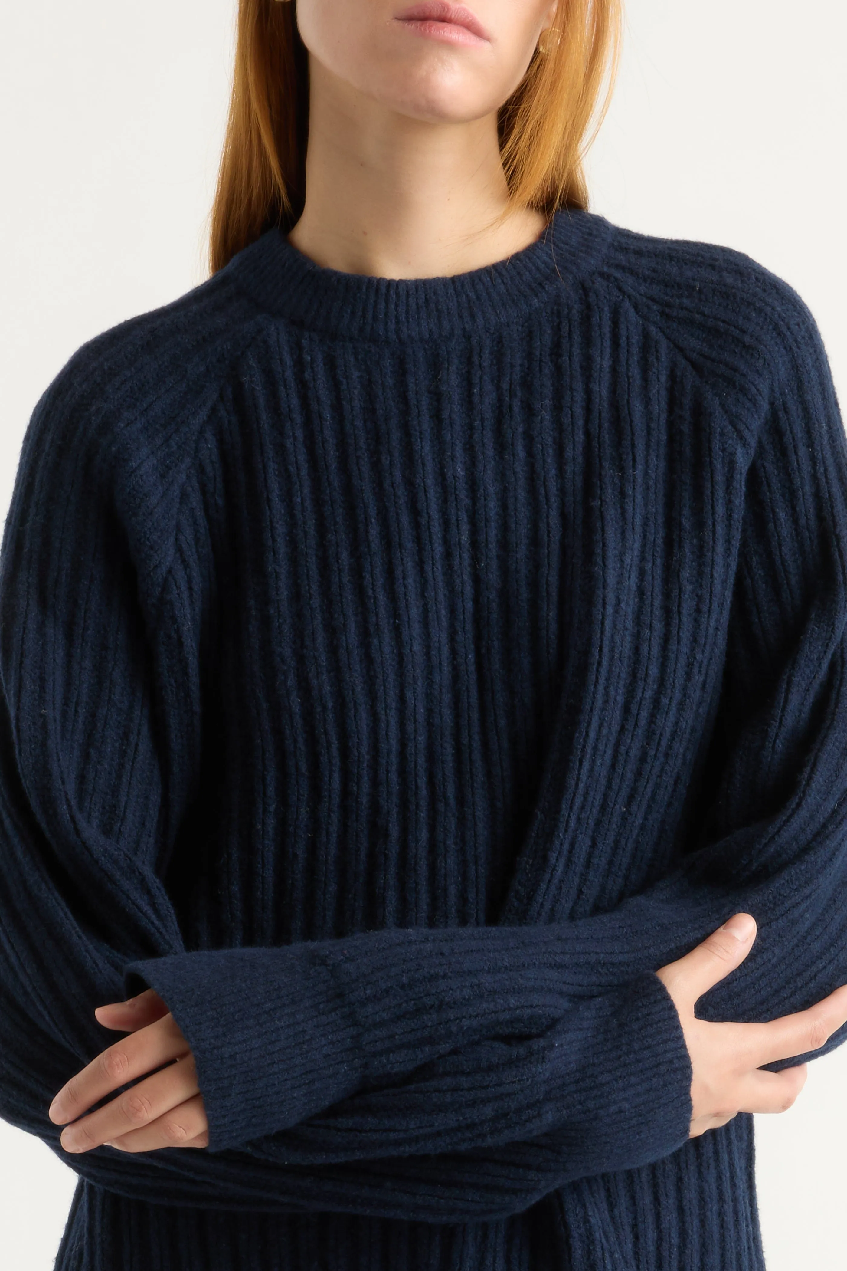 Roylene Ribbed Boyfriend Sweater Warm and Fashionable