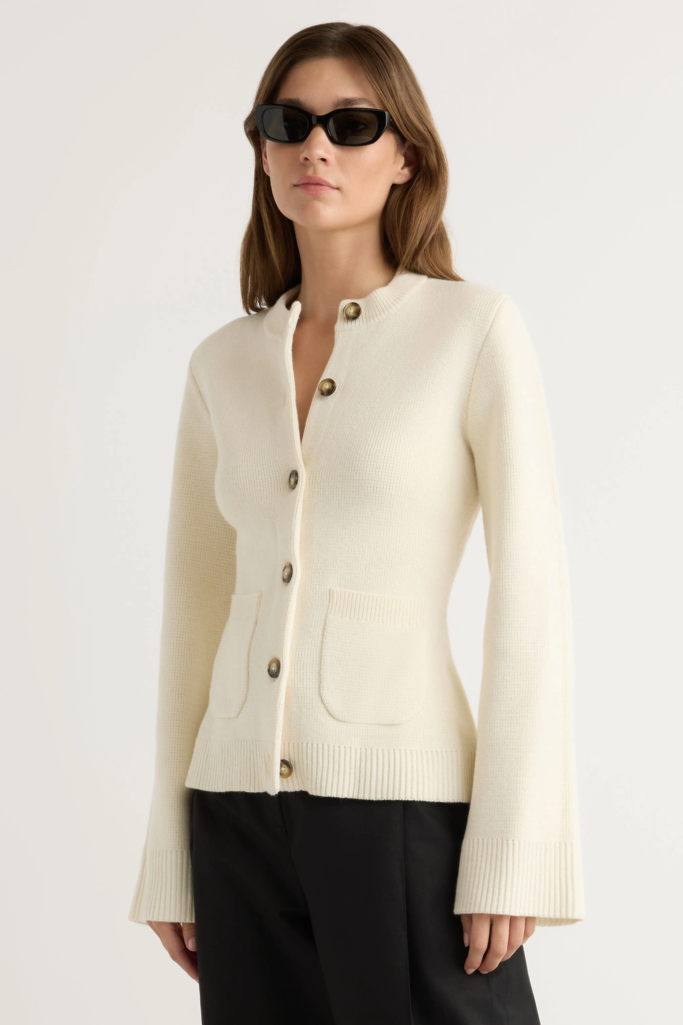 Eames Organic Cotton-Wool Cardigan Fashion Essential