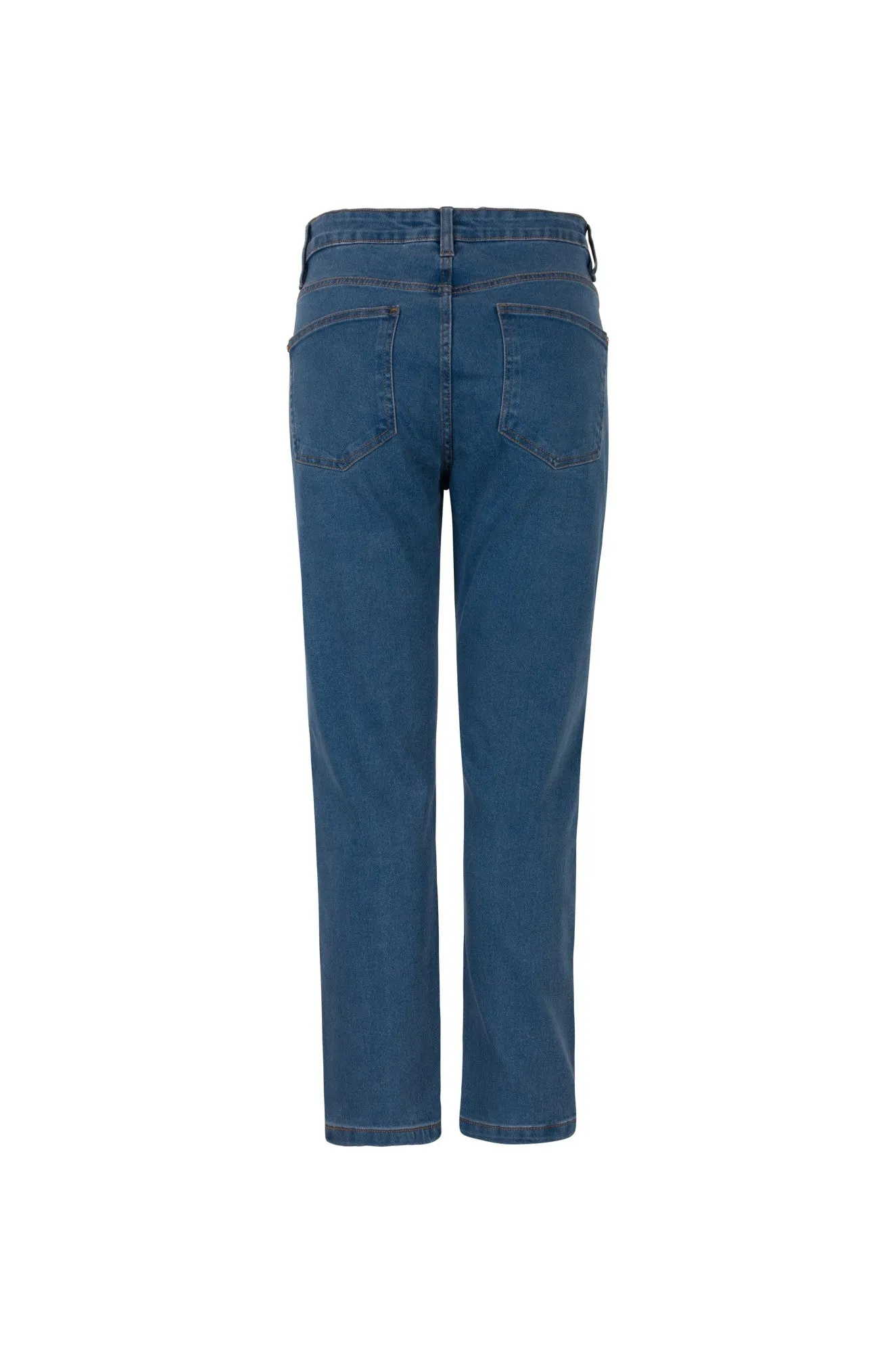Mom fit Wonder Denim Short Jeans | MID INDIGO | 6623B1 Spring Mood Elegant City Walk Year Round