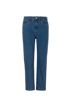 Mom fit Wonder Denim Short Jeans | MID INDIGO | 6623B1 Office Wear Modern Classic Item