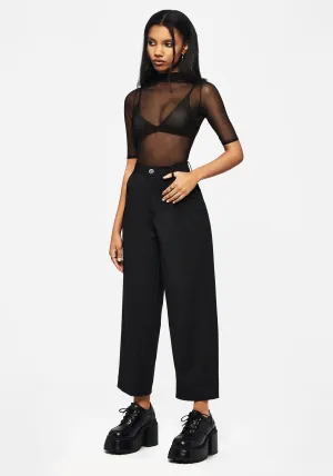 Zelda Pinstripe Tailored Balloon Trousers Comfortable Fit Look Non Binding Waist
