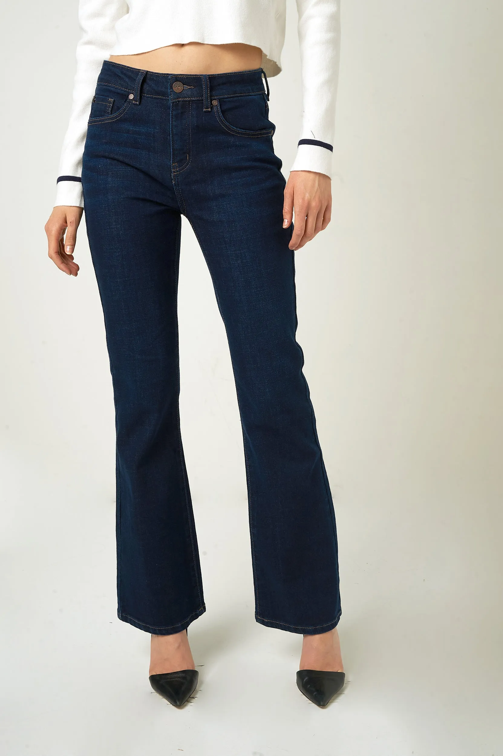 Elegant Bold Look Jean ?? jambe ??vas??e - EP3472 - (E-C14)
