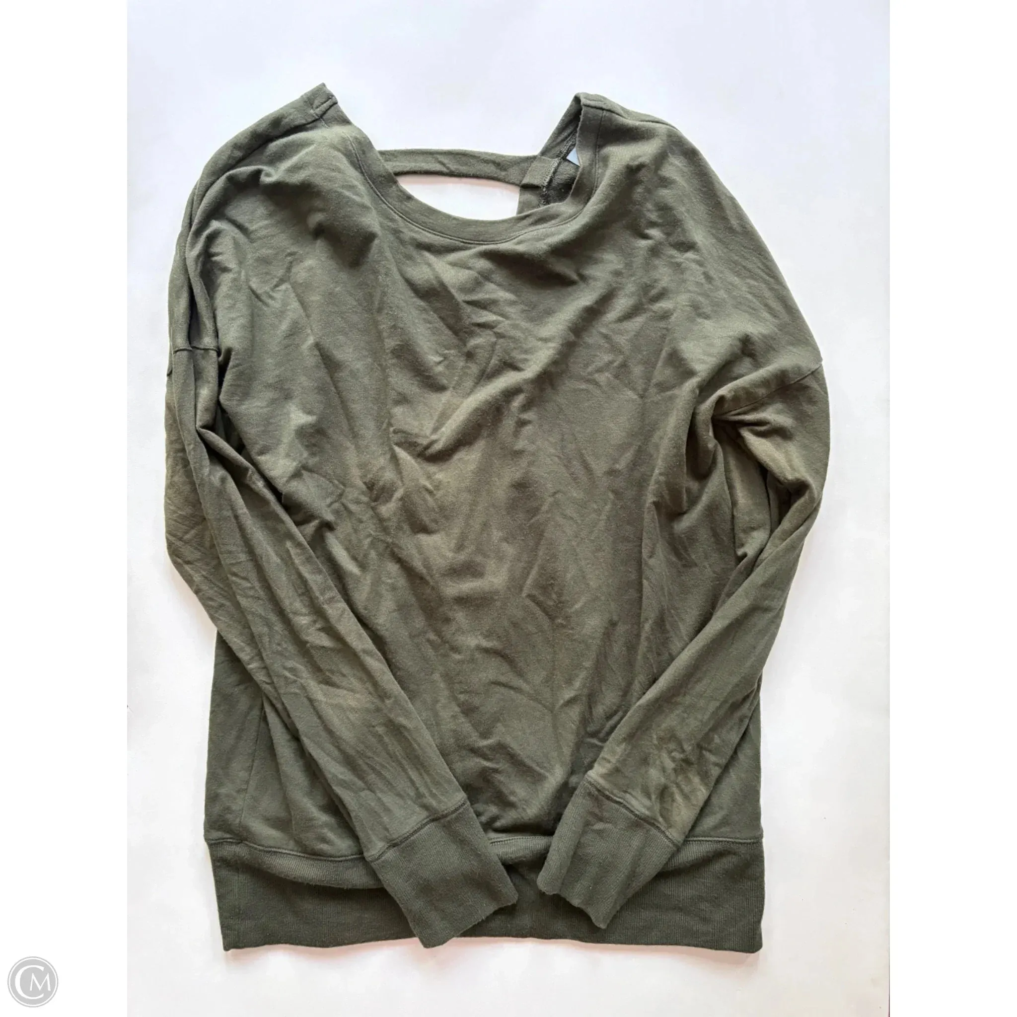Athletic Sweatshirt Crewneck By Athleta In Green, Size: M Recycled Polyester Casual Bottoms