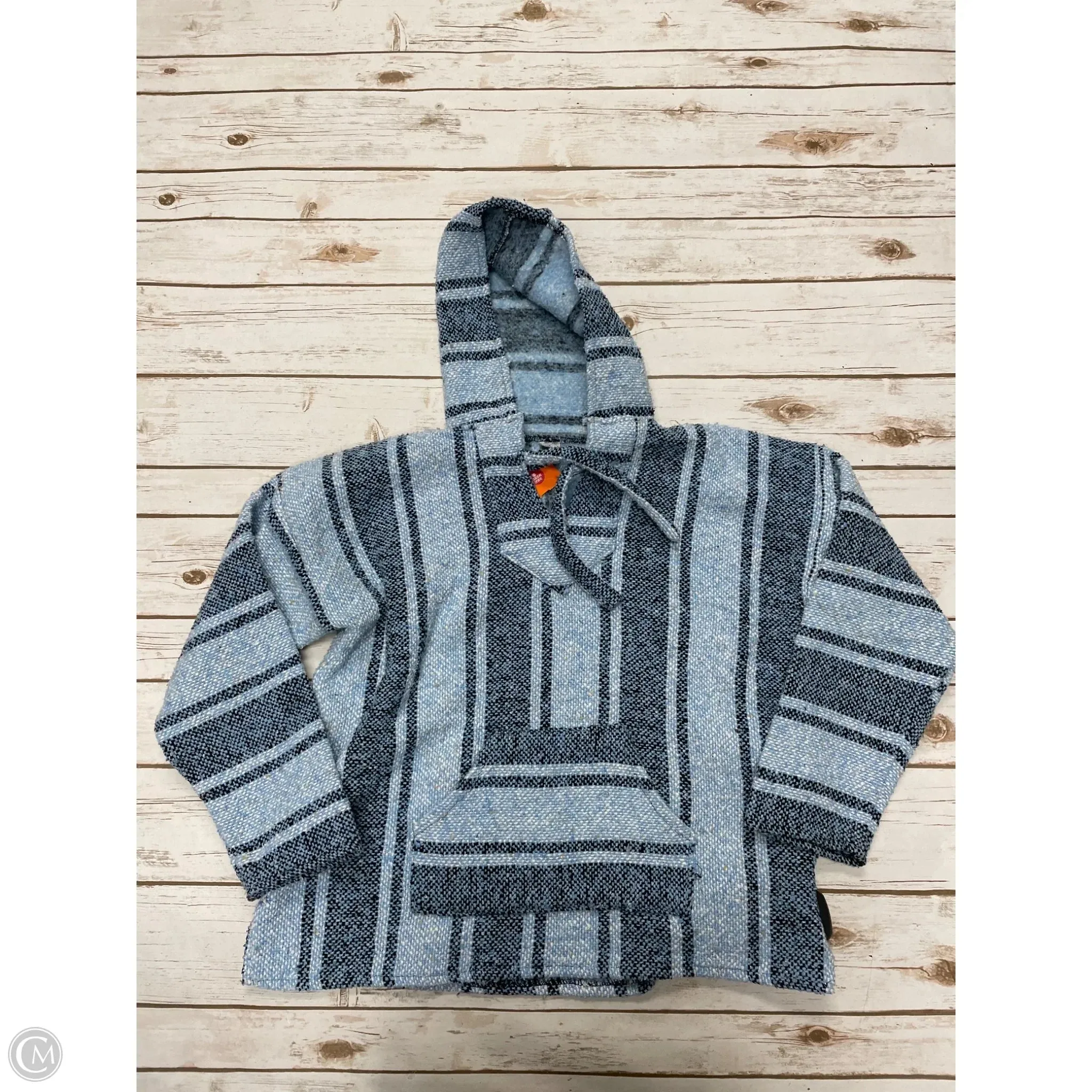 Sweatshirt Hoodie By Cmf In Blue, Size: M Euro Mood Evening Chic