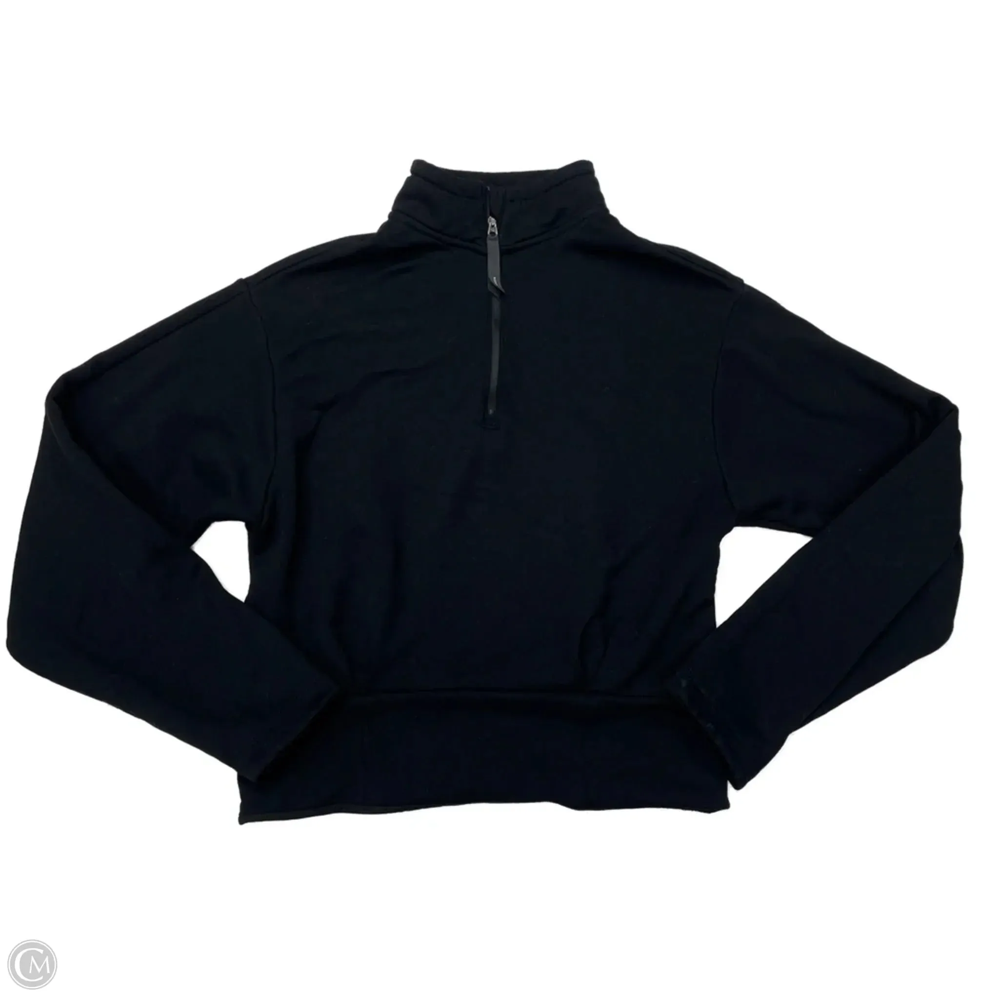 Athletic Sweatshirt Crewneck By Athleta In Black, Size: Xs SweatWickingLining