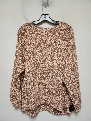 Neat Edge Sweatshirt Crewneck By Lou And Grey In Animal Print, Size: S