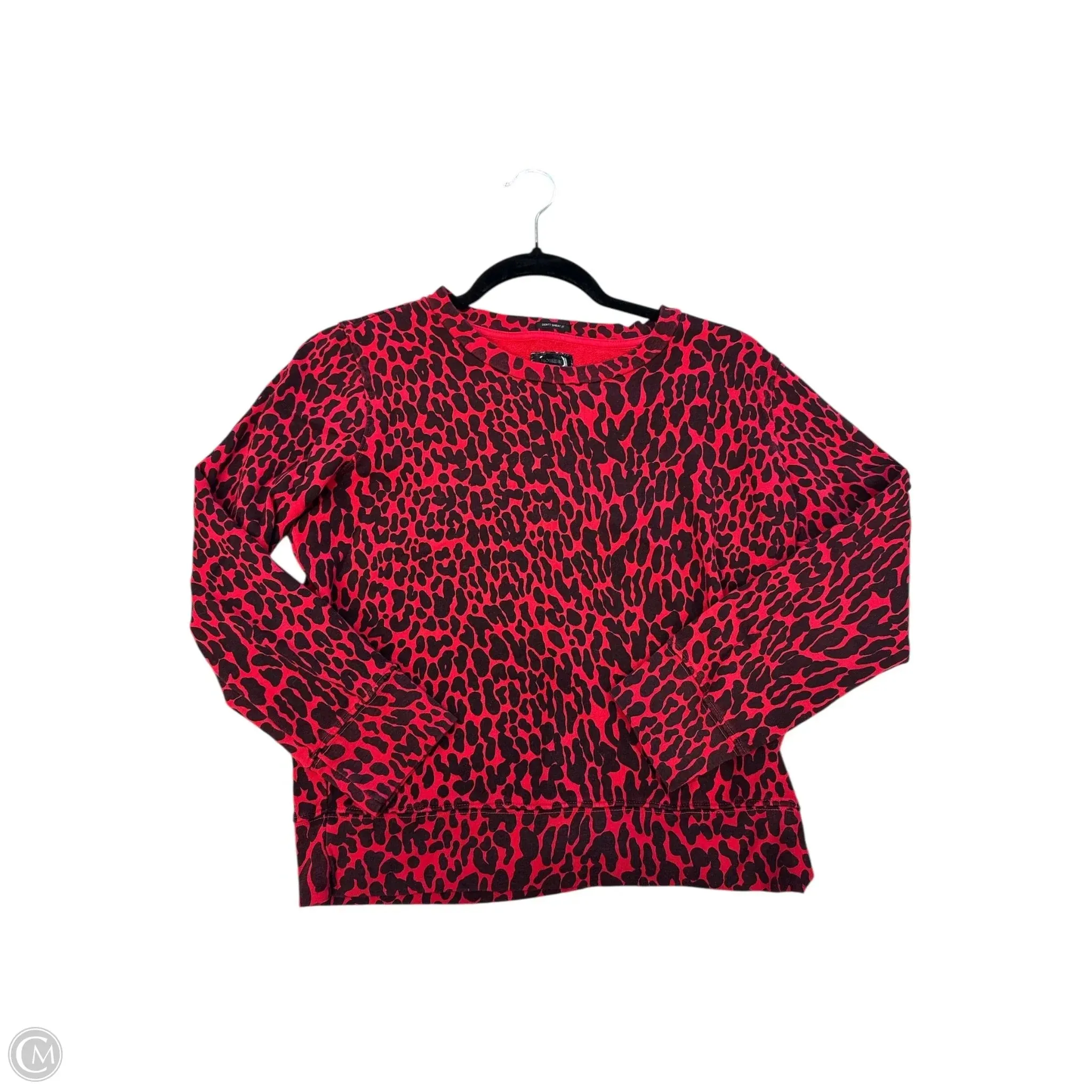 Classic Hoodie Future Glow Sweatshirt Crewneck By Mother In Red, Size: S