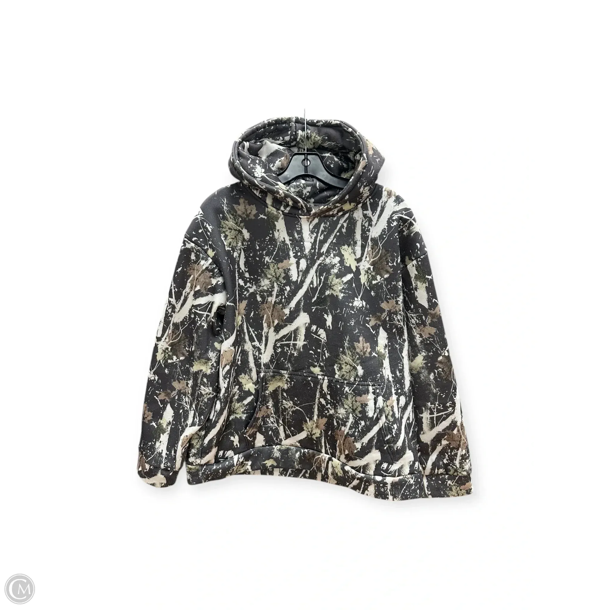 Sweatshirt Hoodie By Clothes Mentor In Camouflage Print, Size: L Trendy Outerwear