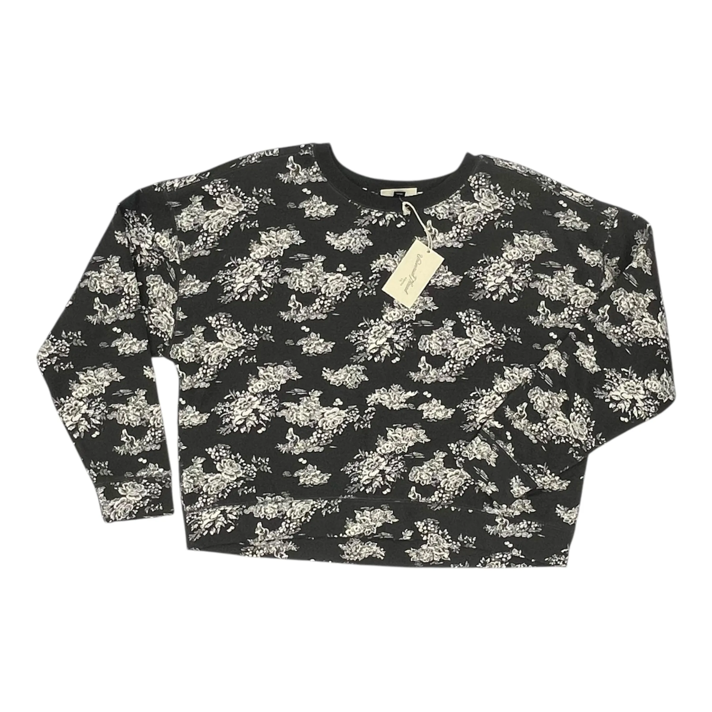 Layered Hem Details Sweatshirt Crewneck By Universal Thread In Grey, Size:Xxl