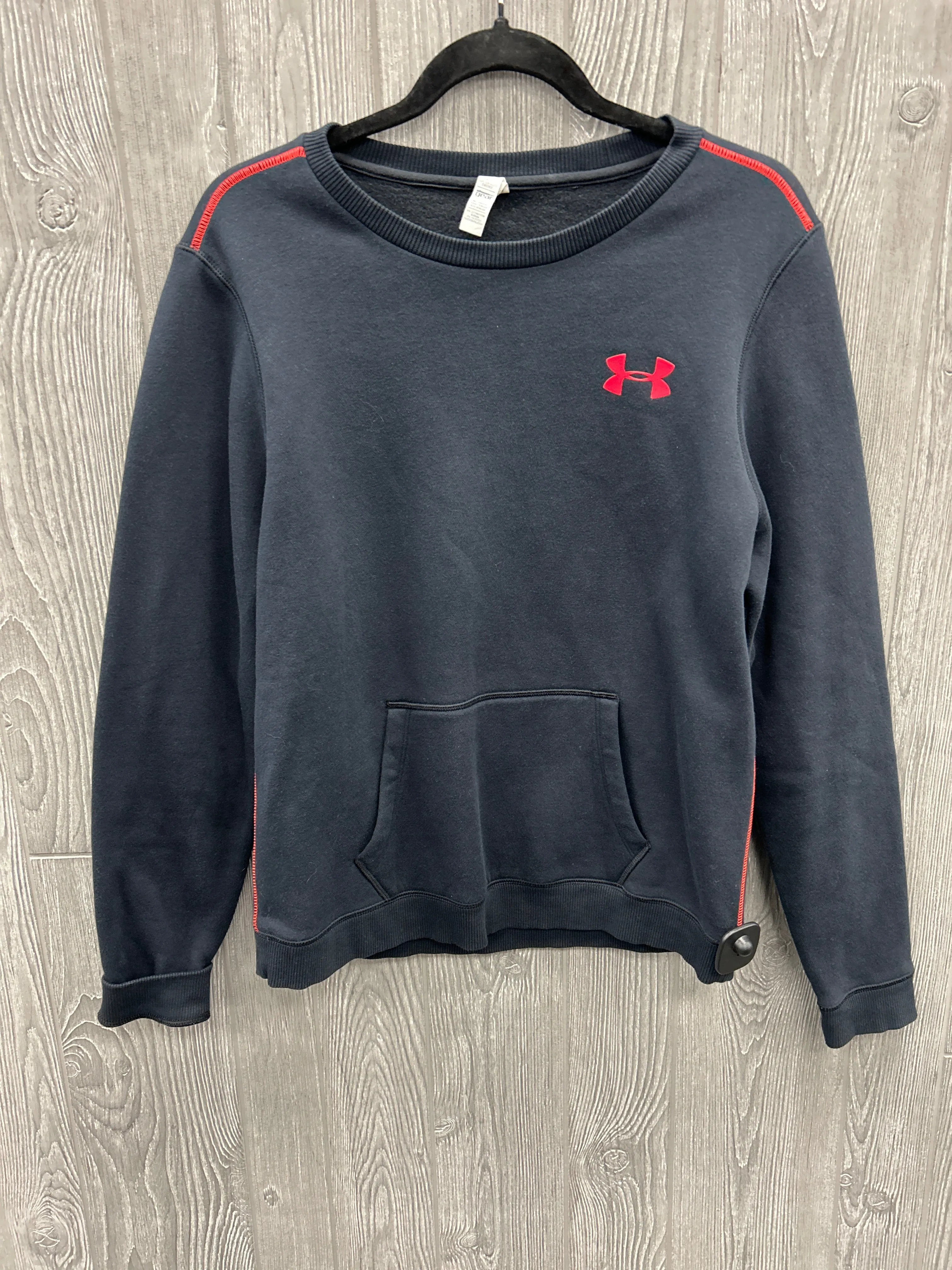 HiddenZipperClosure SnagFree Fabric Athletic Sweatshirt Crewneck By Under Armour In Black, Size: M
