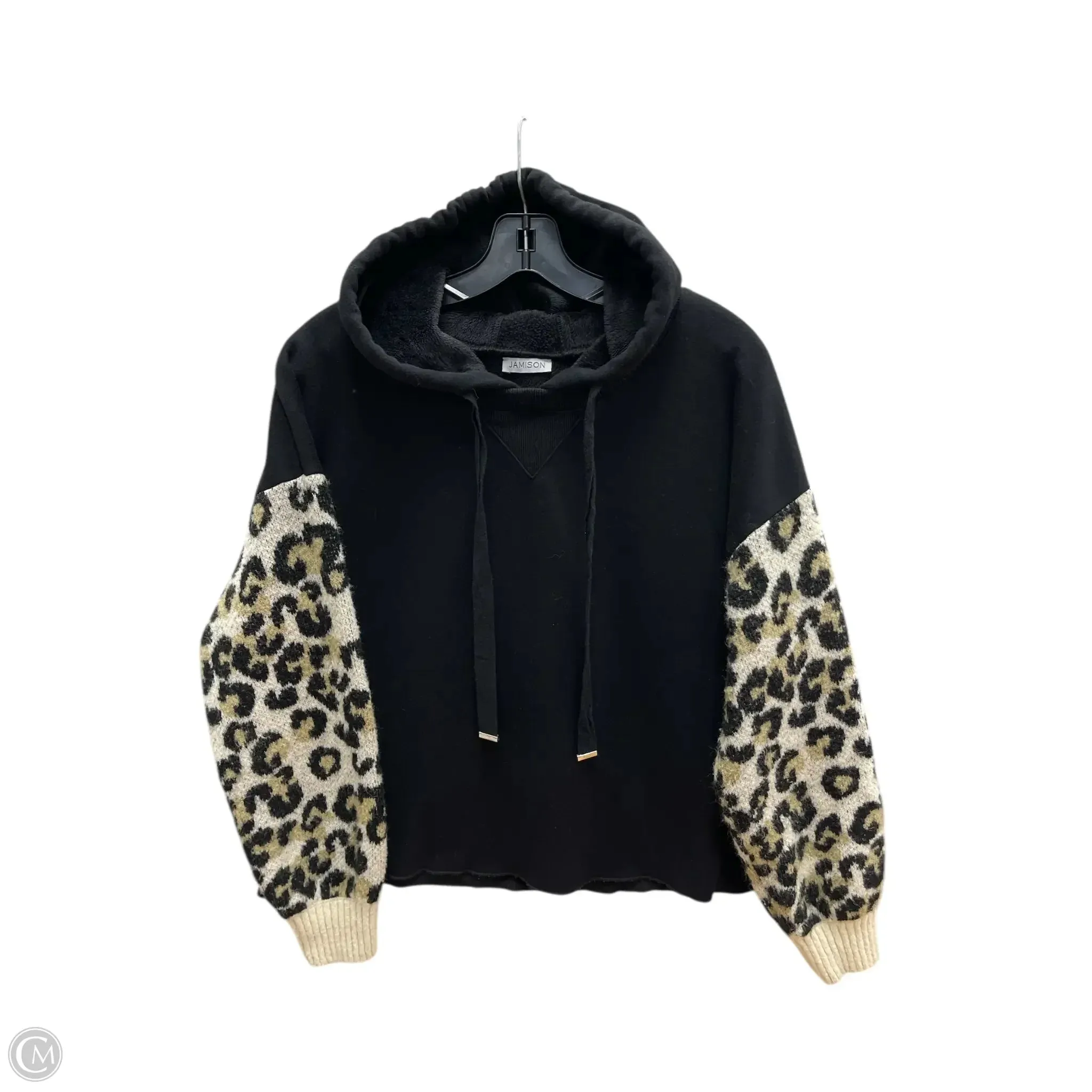 Sweatshirt Hoodie By Clothes Mentor In Black & Brown, Size: L Movement Friendly Linen Soul
