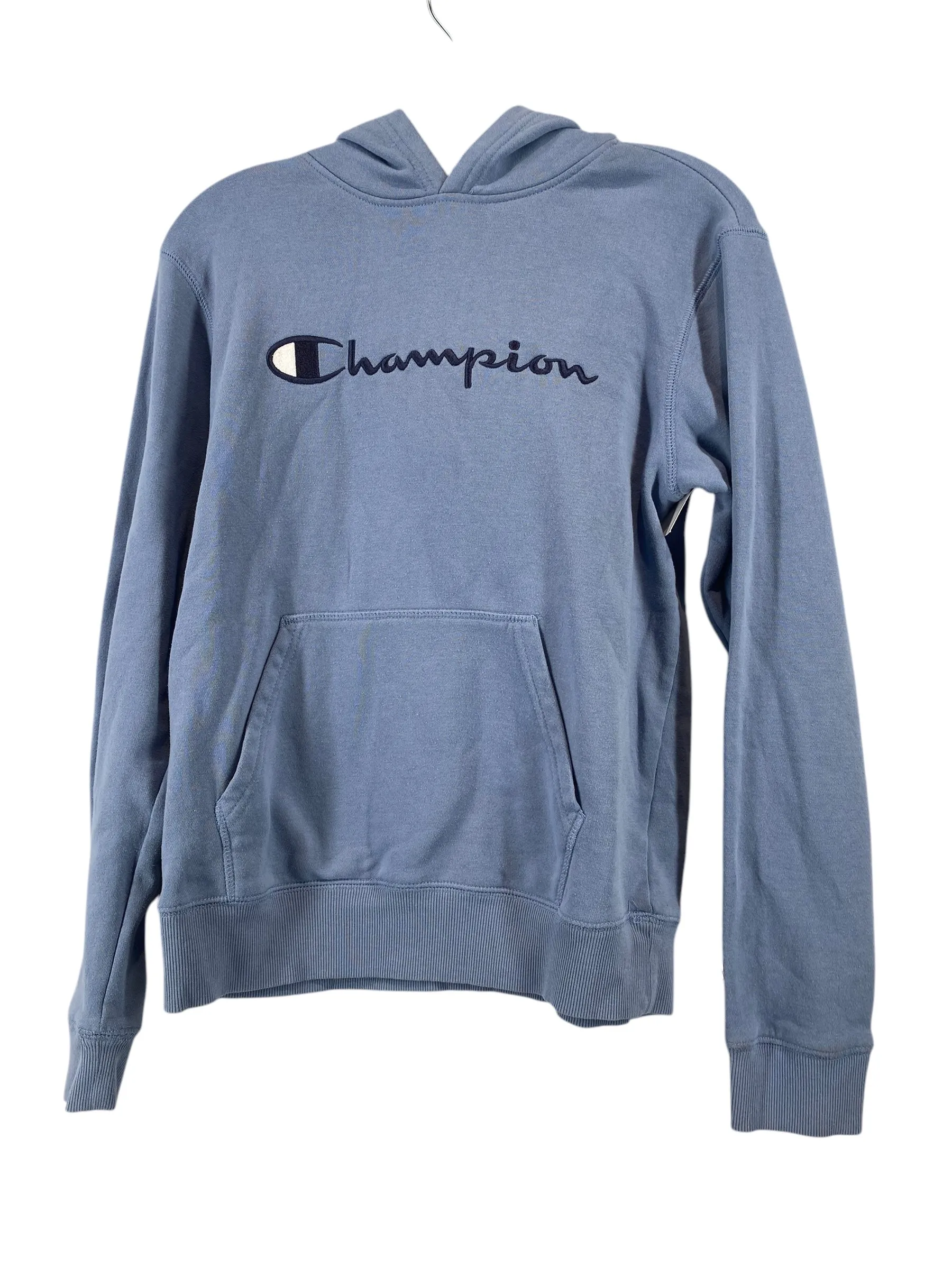 slow life Athletic Sweatshirt Hoodie By Champion In Blue, Size: Xl