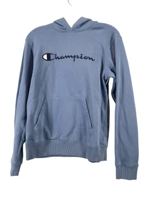 slow life Athletic Sweatshirt Hoodie By Champion In Blue, Size: Xl