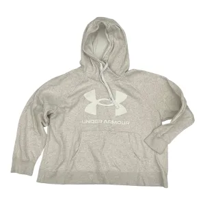 Athletic Sweatshirt Hoodie By Under Armour In Cream, Size:2X lightweight pants