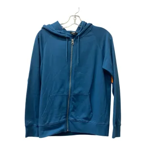 Athletic Sweatshirt Hoodie By New Balance In Blue, Size:S Office Glam Casual Sweatshirt