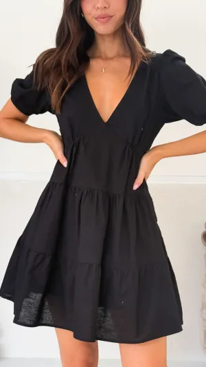 Edge Mood Odor Resistant Finish Billie Mini Dress - Black