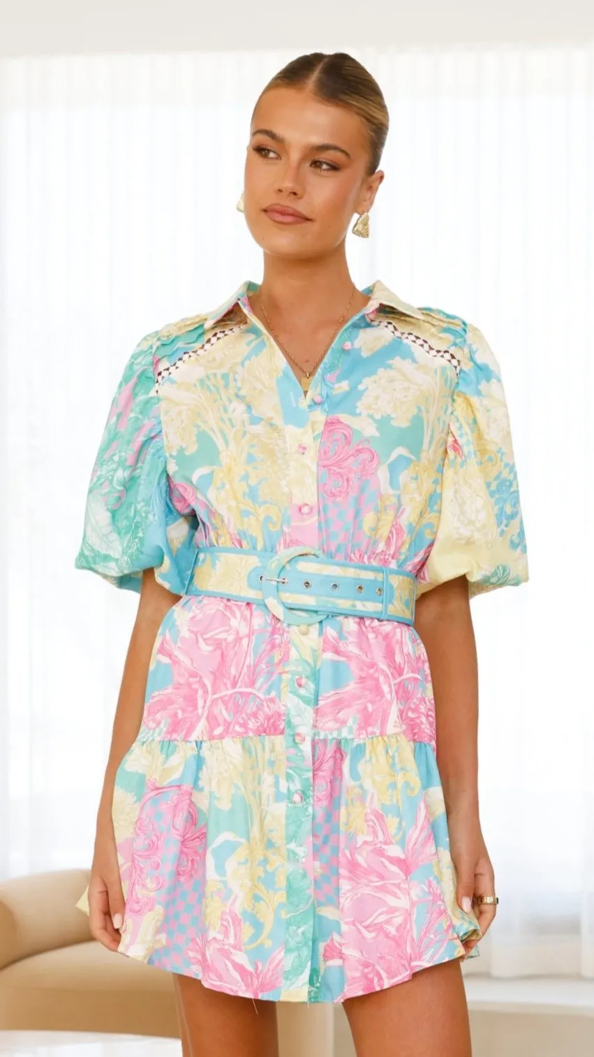 Milan Mini Dress - Sun Kissed Summer Runway Vibe