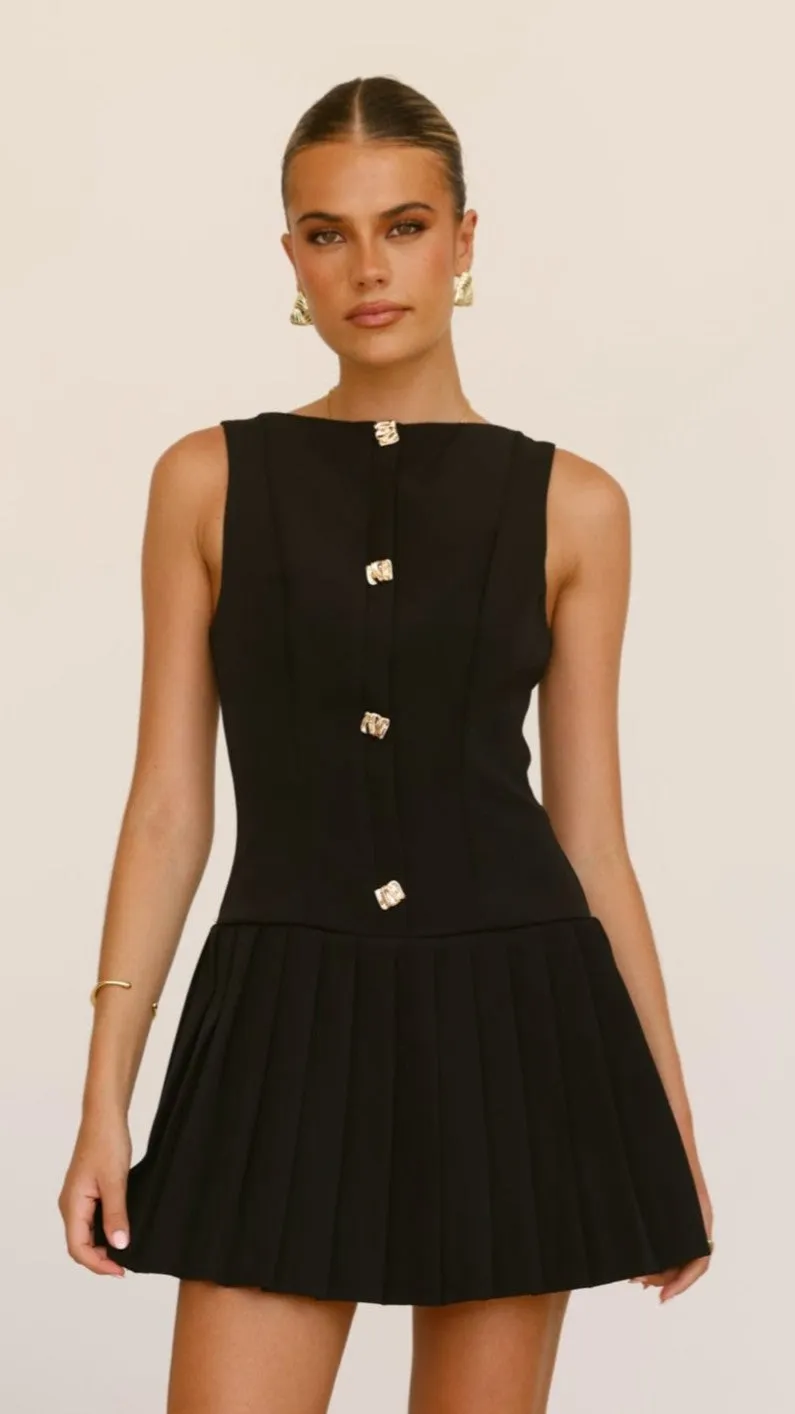 Hot Beat Vesperus Mini Dress - Black
