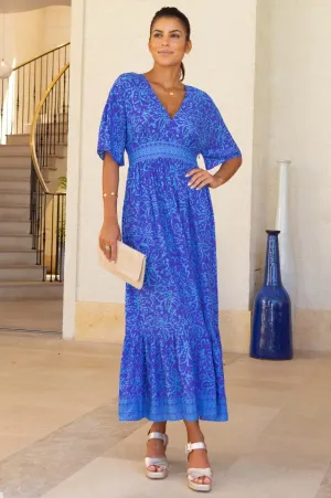 Lena EcoVero? Dress | Cobalt/Light Blue Sapphire Light Charming Fit