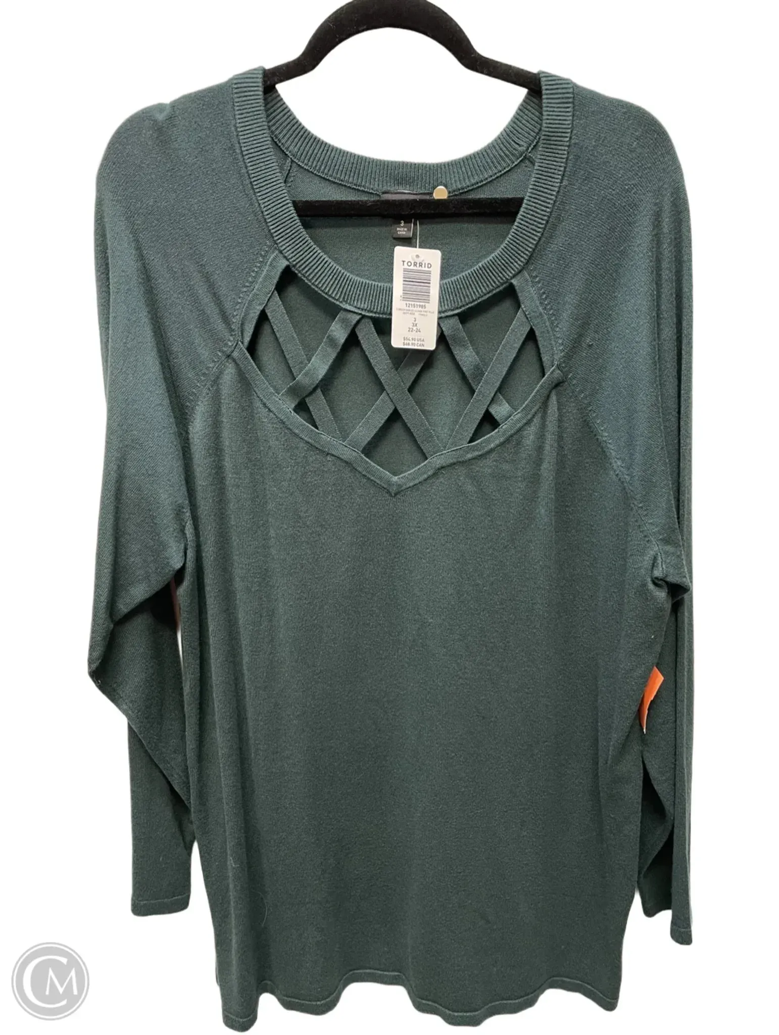 VentilatedMesh LightweightDesign Sweatshirt Collar By Torrid In Green, Size: 2x