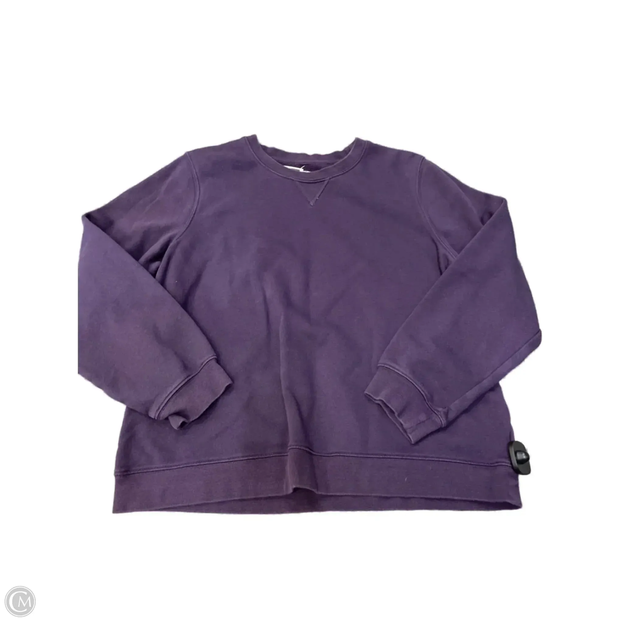 Casual Chic Sweatshirt Crewneck By Sjb Active In Purple, Size: L