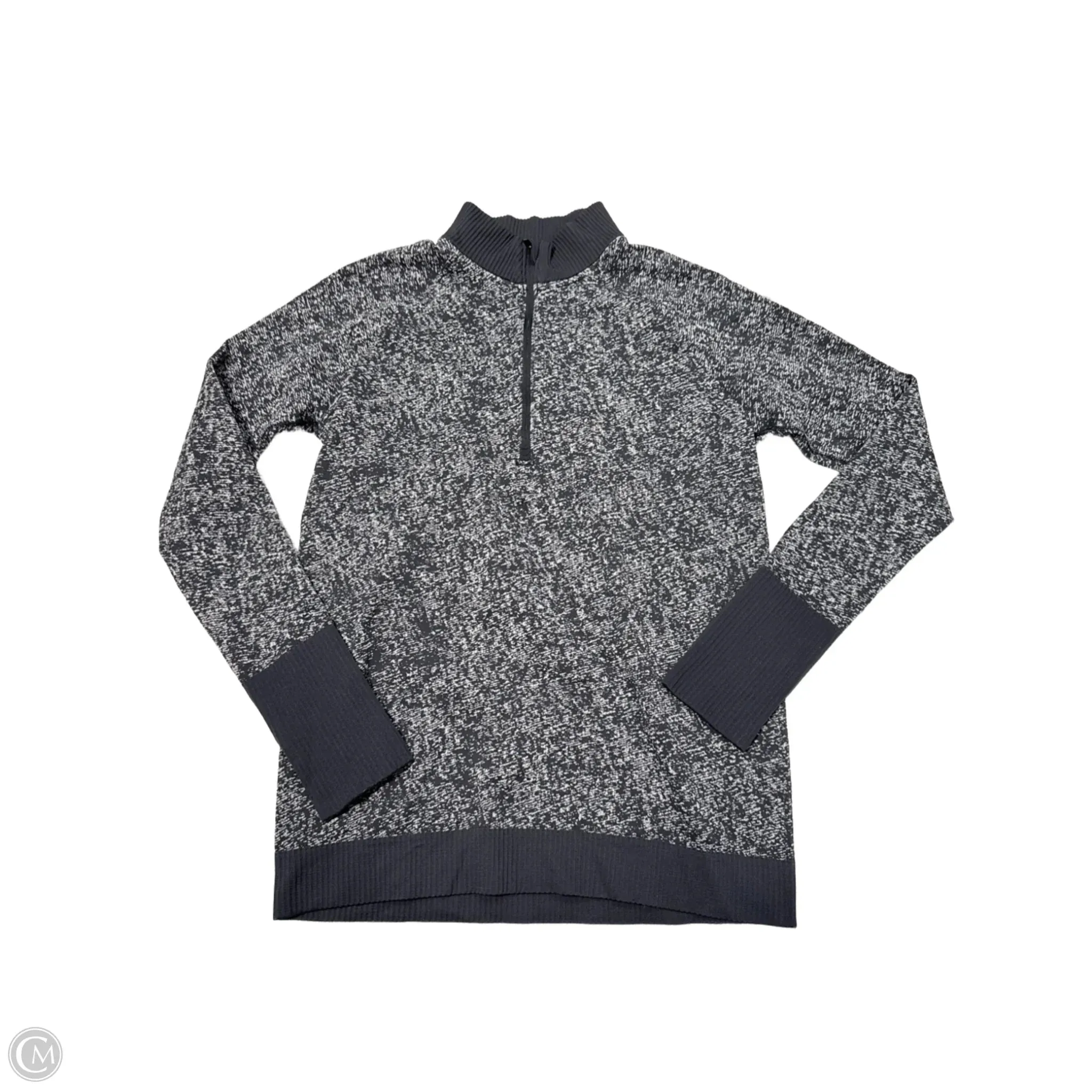 Athletic Sweatshirt Collar By Lululemon In Black & Grey, Size: M Parisian Chic