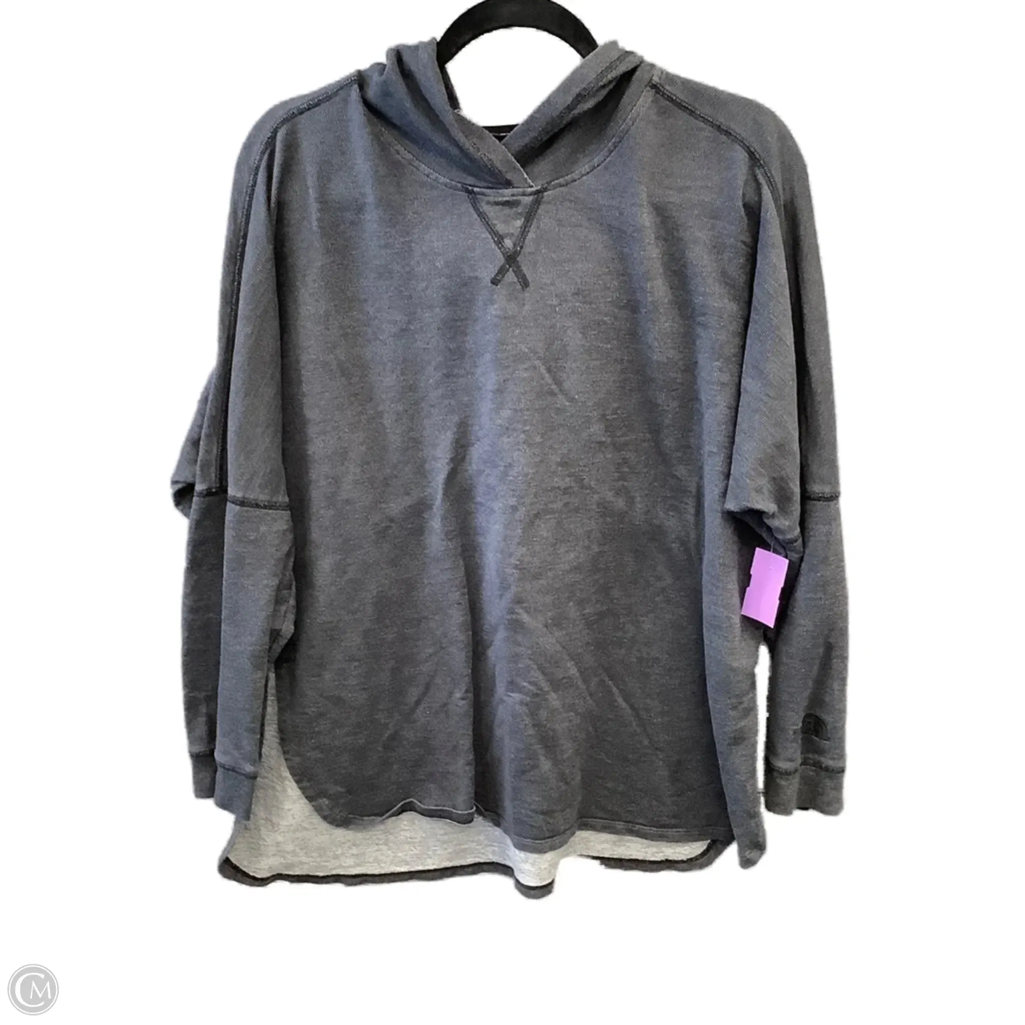 Sweatshirt Hoodie By The North Face In Grey, Size: L ChafeResistant Seams FlexibleWaistband