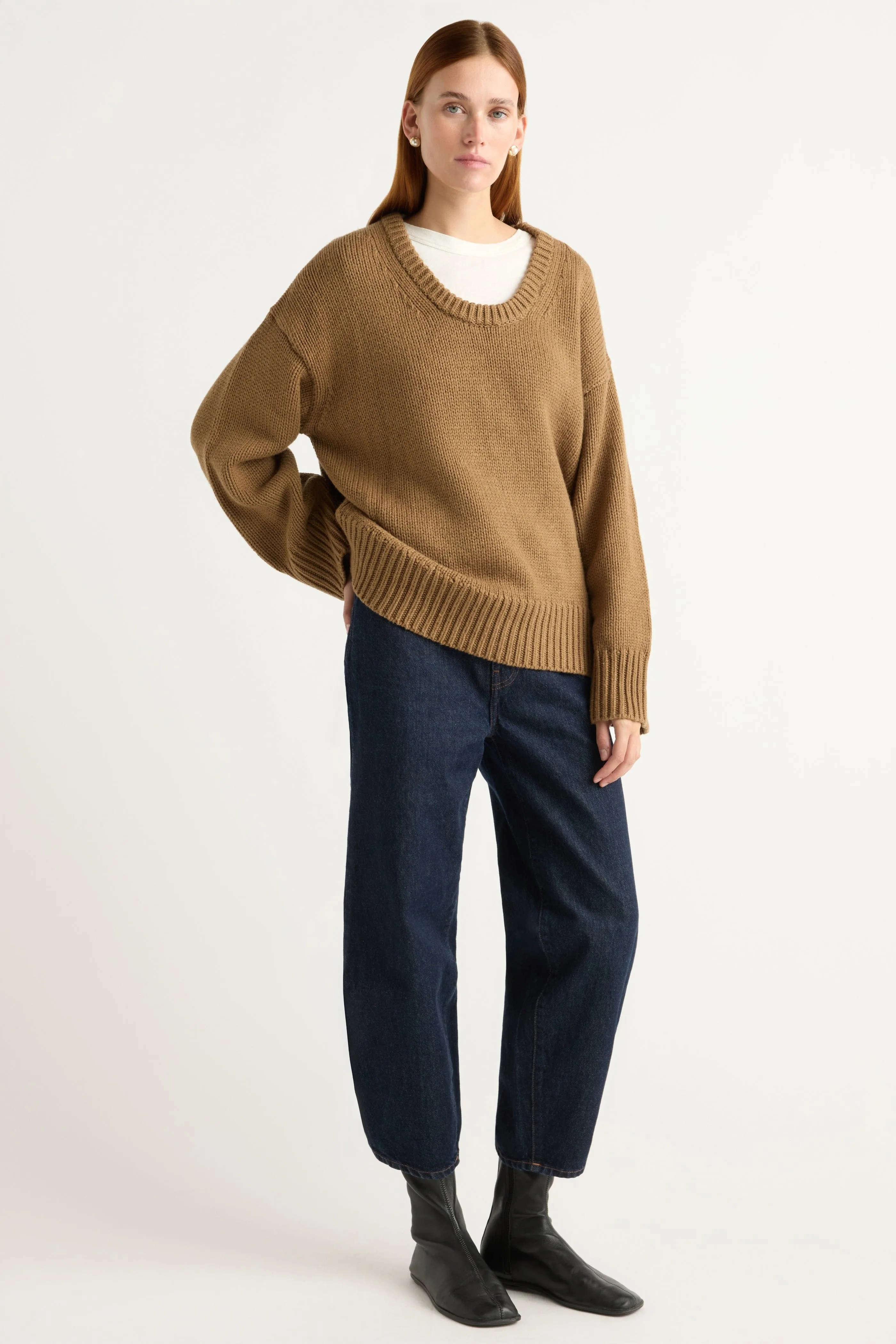 Versatile Layer Archie Deep U-Neck Sweater