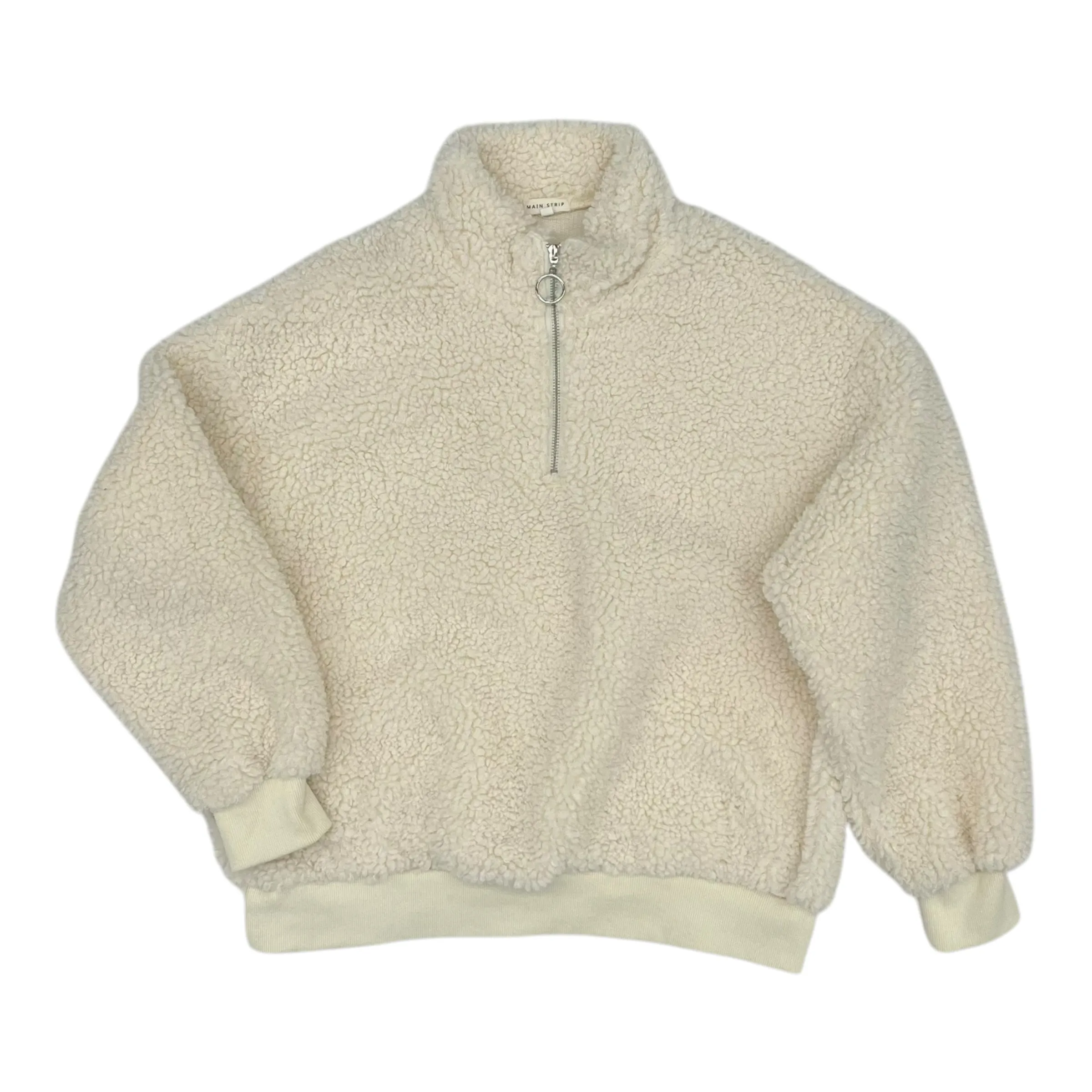 Sweatshirt Collar By Main Strip In Cream, Size:S Sprint Fit