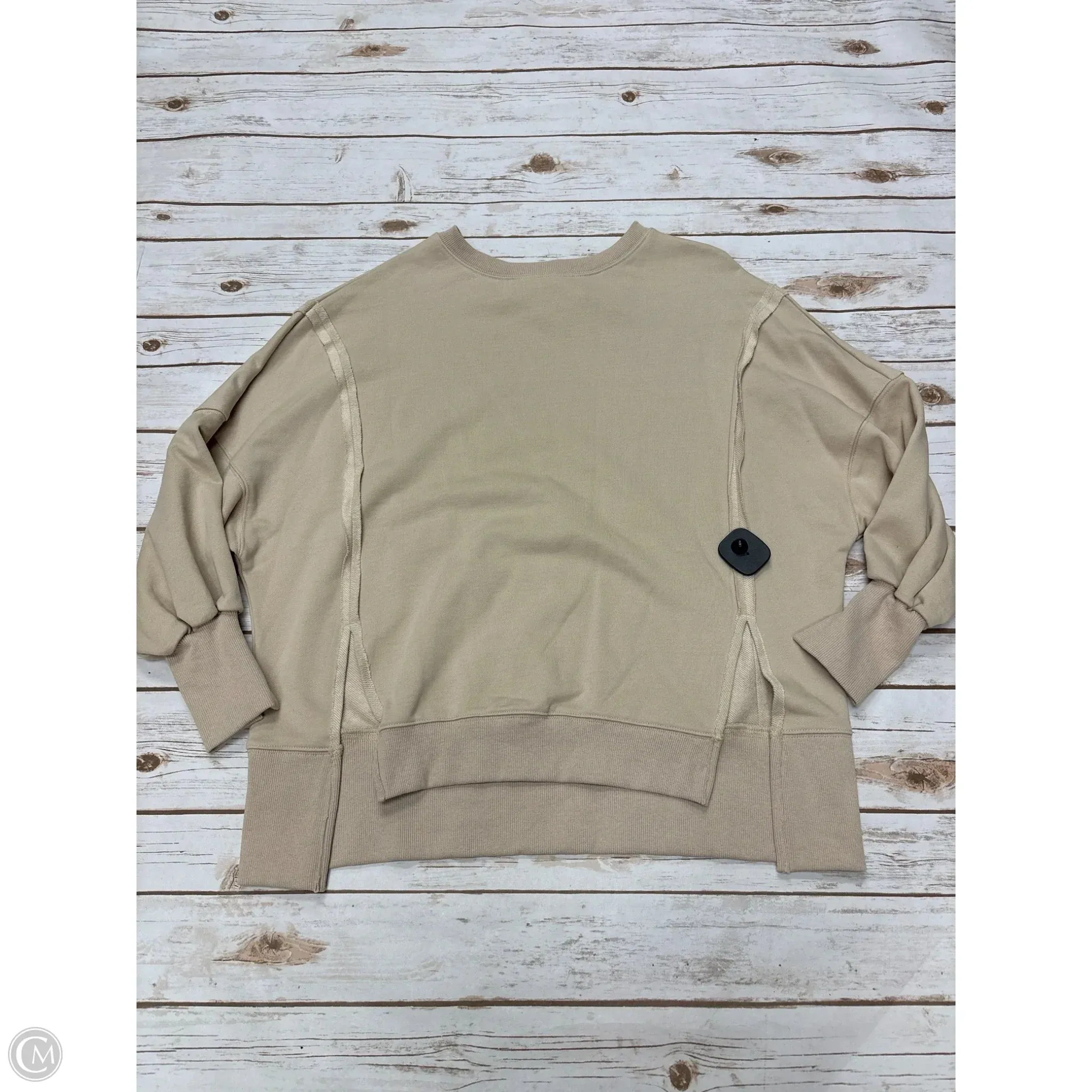 Noble Grace Sweatshirt Crewneck By Cmf In Beige, Size: S