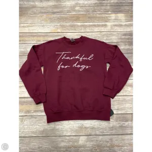 Sweatshirt Crewneck By Gildan In Red, Size: S Queen Glow