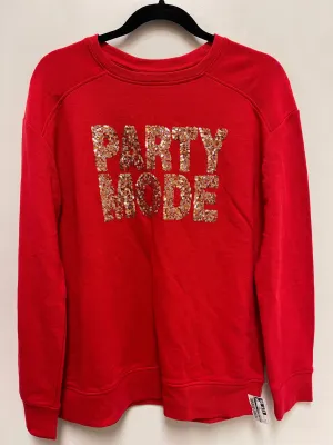 LowMaintenanceMaterial Sweatshirt Crewneck By Crown And Ivy In Red, Size: S