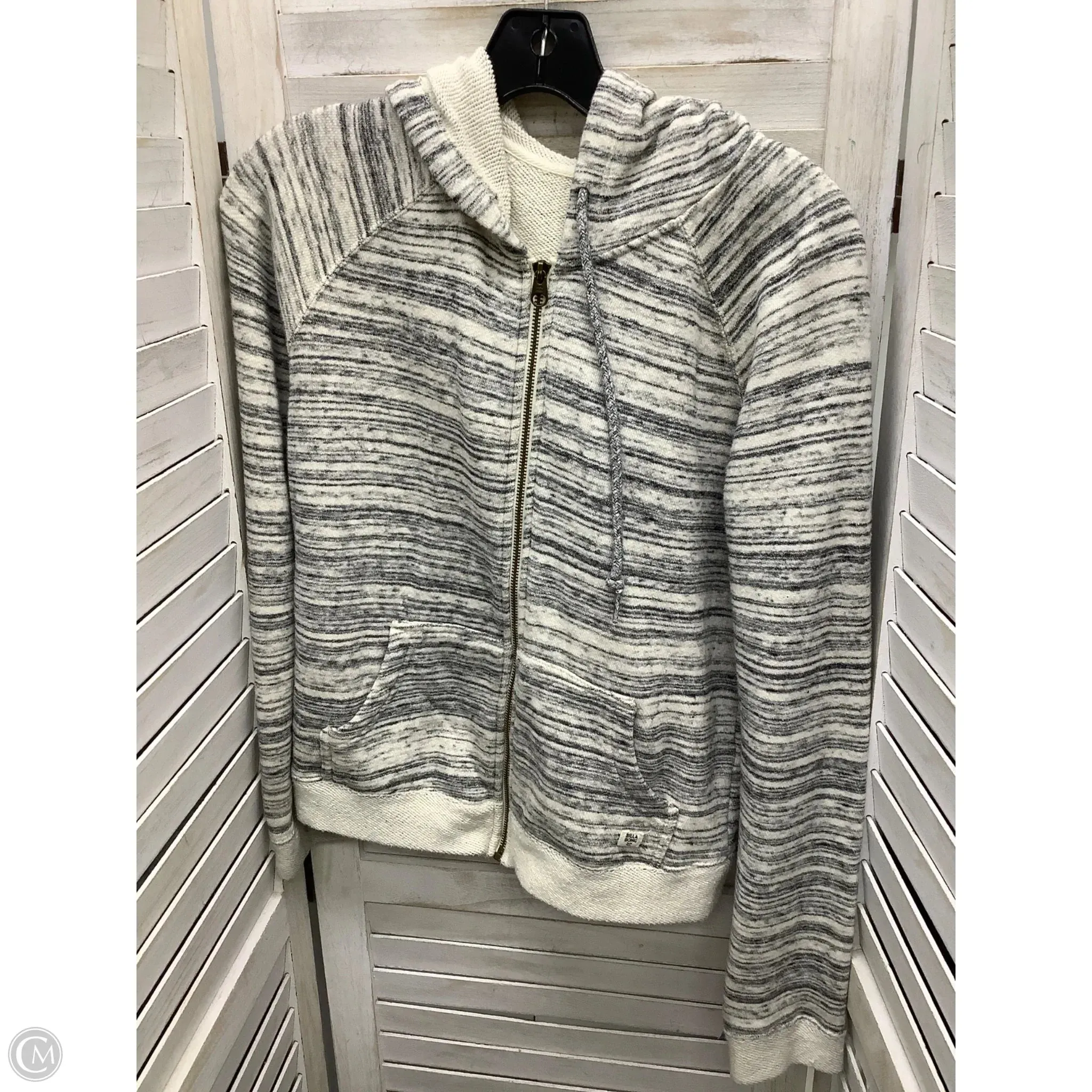 Digital Core Sweatshirt Hoodie By Billabong In Grey, Size: S
