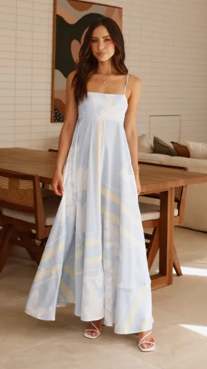 Meadow Air Kaethe Maxi Dress - Blue/Yellow
