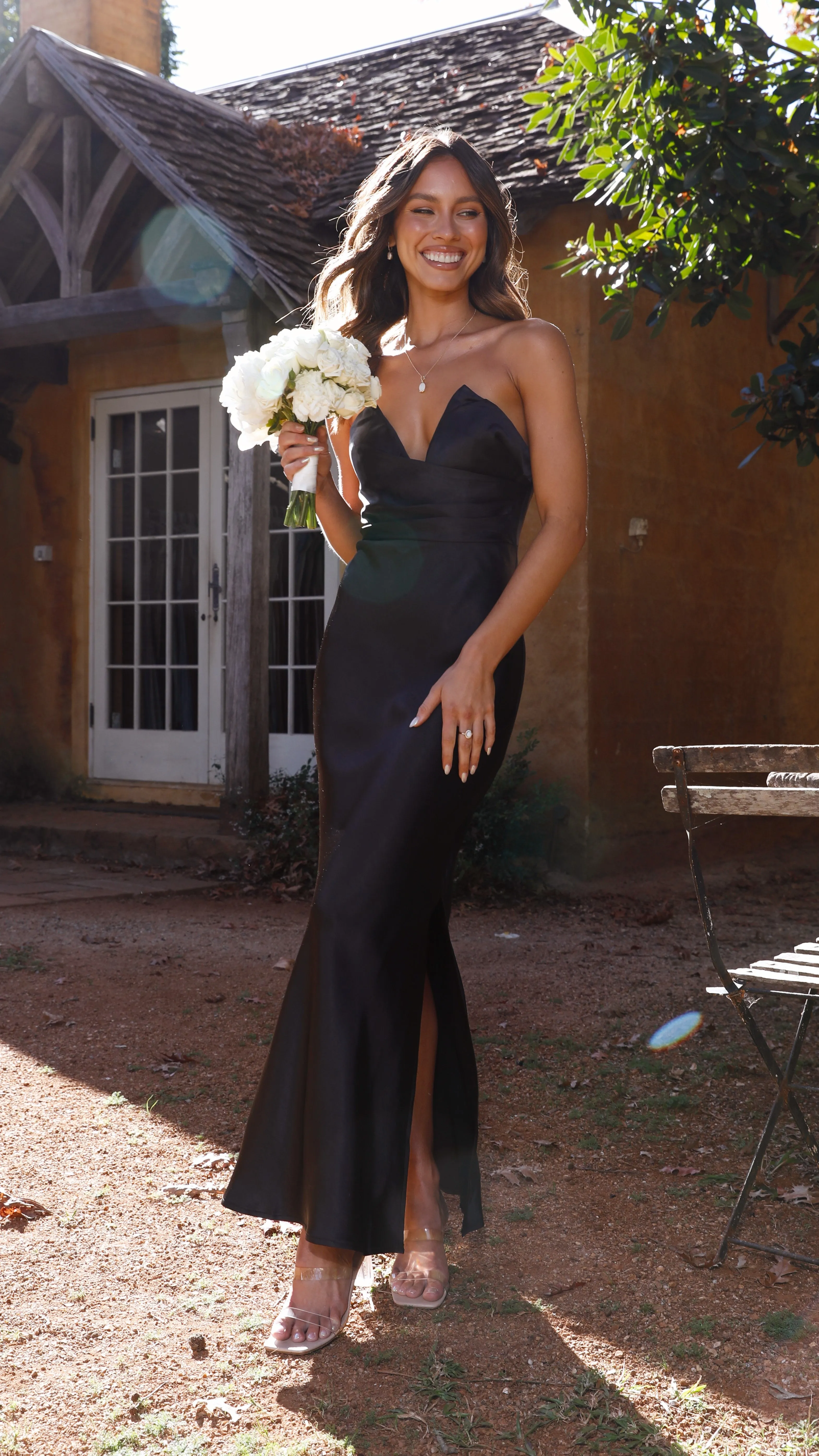 Sophisticated summer attire Valerie Maxi Dress - Black