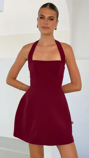 skin friendly Mady Mini Dress - Wine