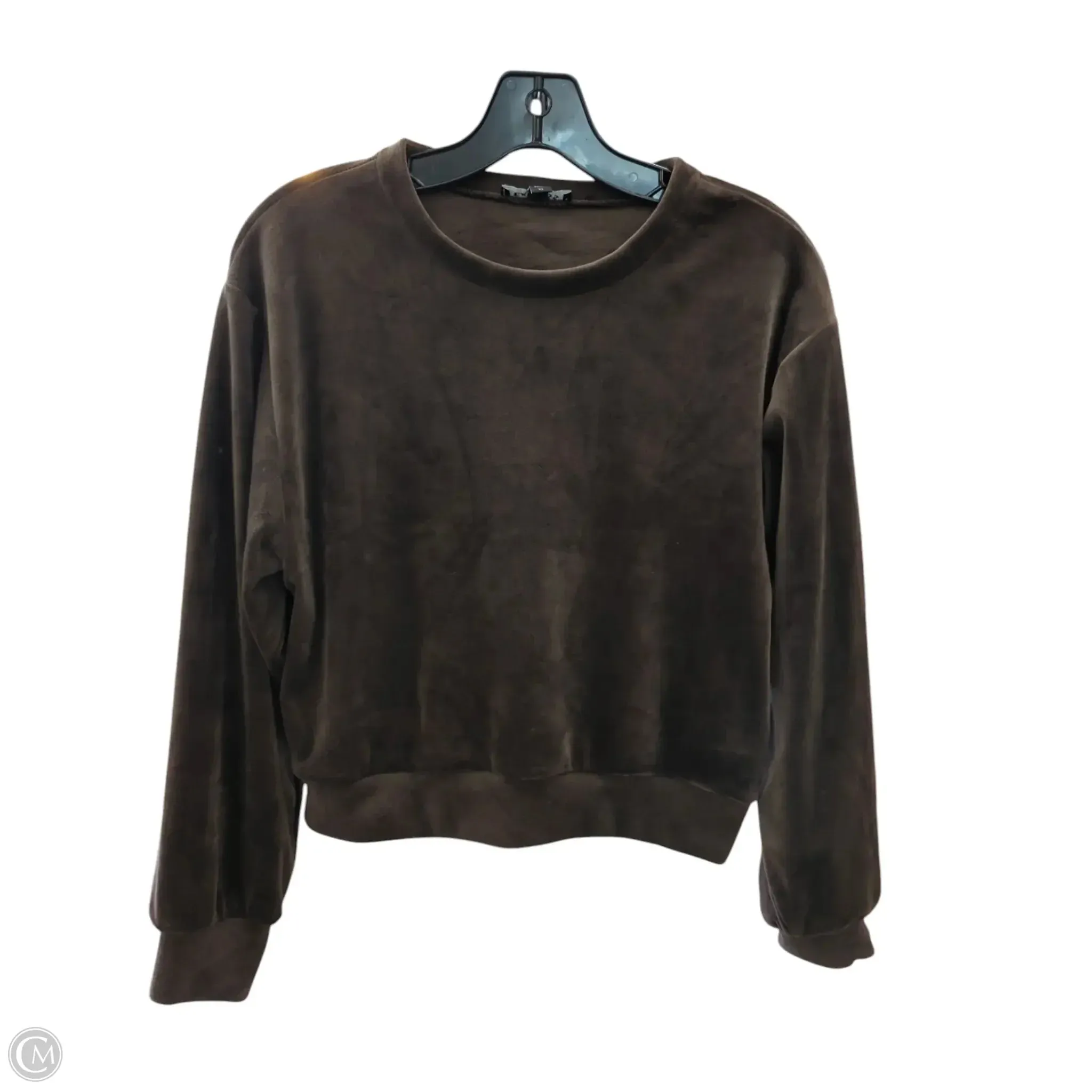 Casual Fit Retro cool Sweatshirt Crewneck By Express In Brown, Size: Xs