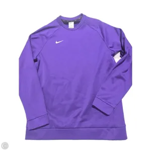 Stretch Ease Layered Paneling Sweatshirt Crewneck By Nike In Purple, Size: M