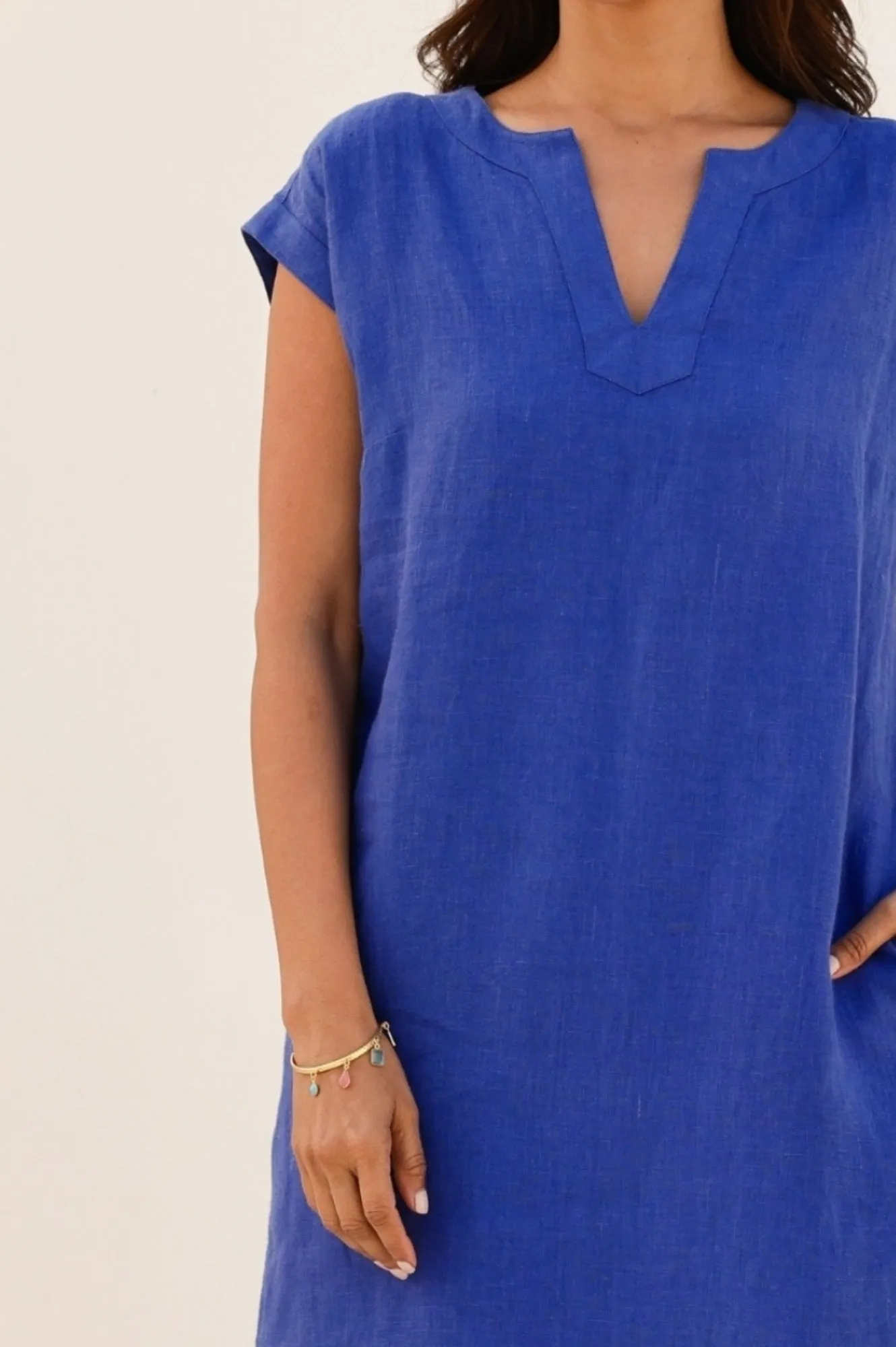 Dori Linen Dress | Cobalt Sexy Soul Fresh Look