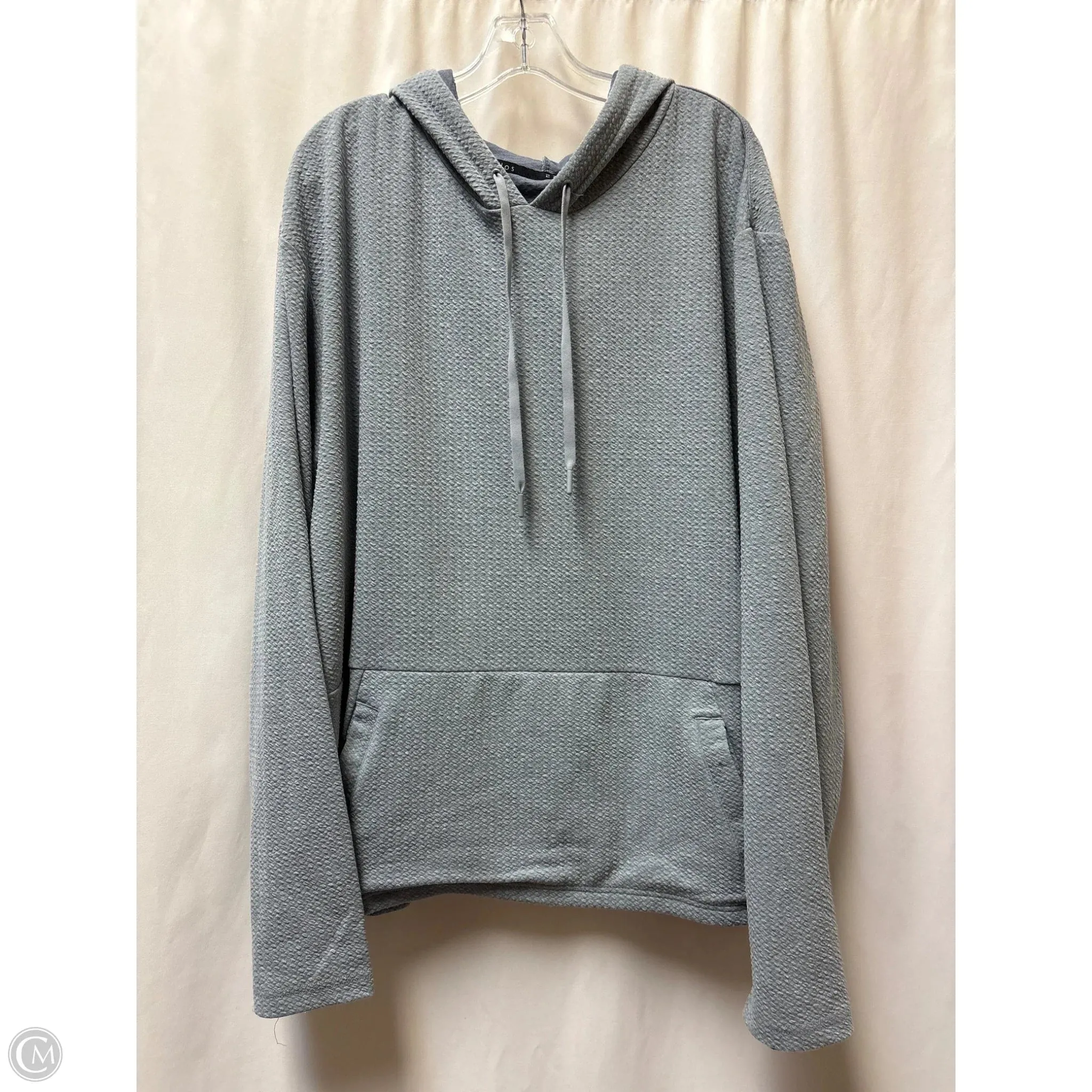 ButterySoftTexture Zoom Proper Sweatshirt Hoodie By Zelos In Grey, Size: 3x