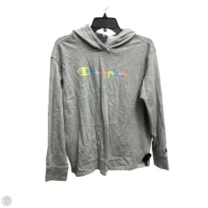 Athletic Sweatshirt Hoodie By Champion In Grey, Size: M Eco Core Couple Look