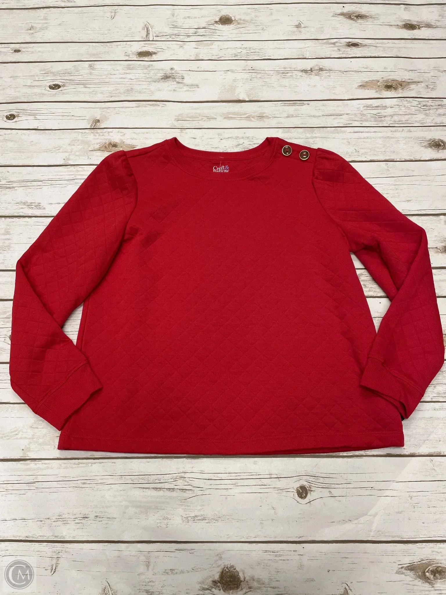 Sweatshirt Hoodie By Croft And Barrow In Red, Size: M SlipResistantHem QuickDry