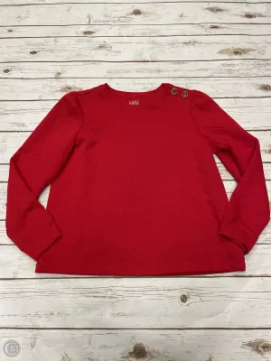 Sweatshirt Hoodie By Croft And Barrow In Red, Size: M SlipResistantHem QuickDry