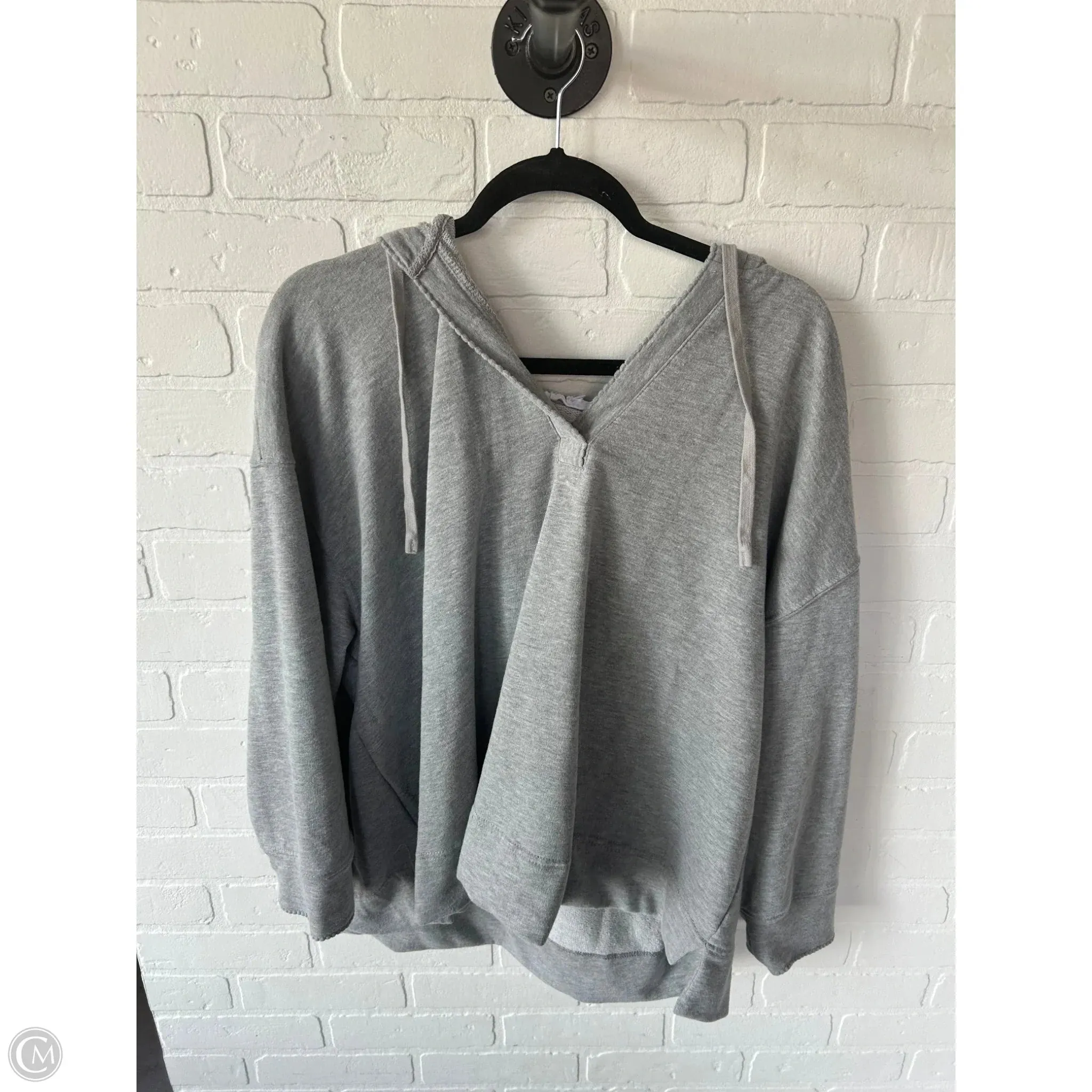 FlexibleCollarDesign Sweatshirt Hoodie By Jane And Delancey In Grey, Size: 3x