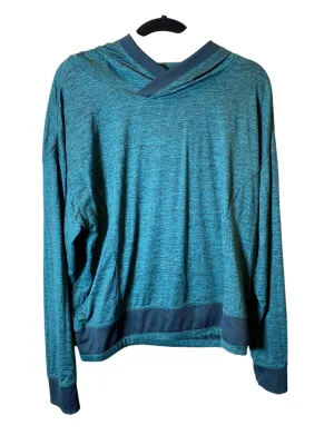 Foldable Hem StretchFree Sweatshirt Hoodie By Mondetta In Green, Size: L