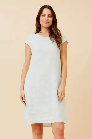 Stylish Jumper Muse Edge SISLEY POLKA DOT LINEN DRESS