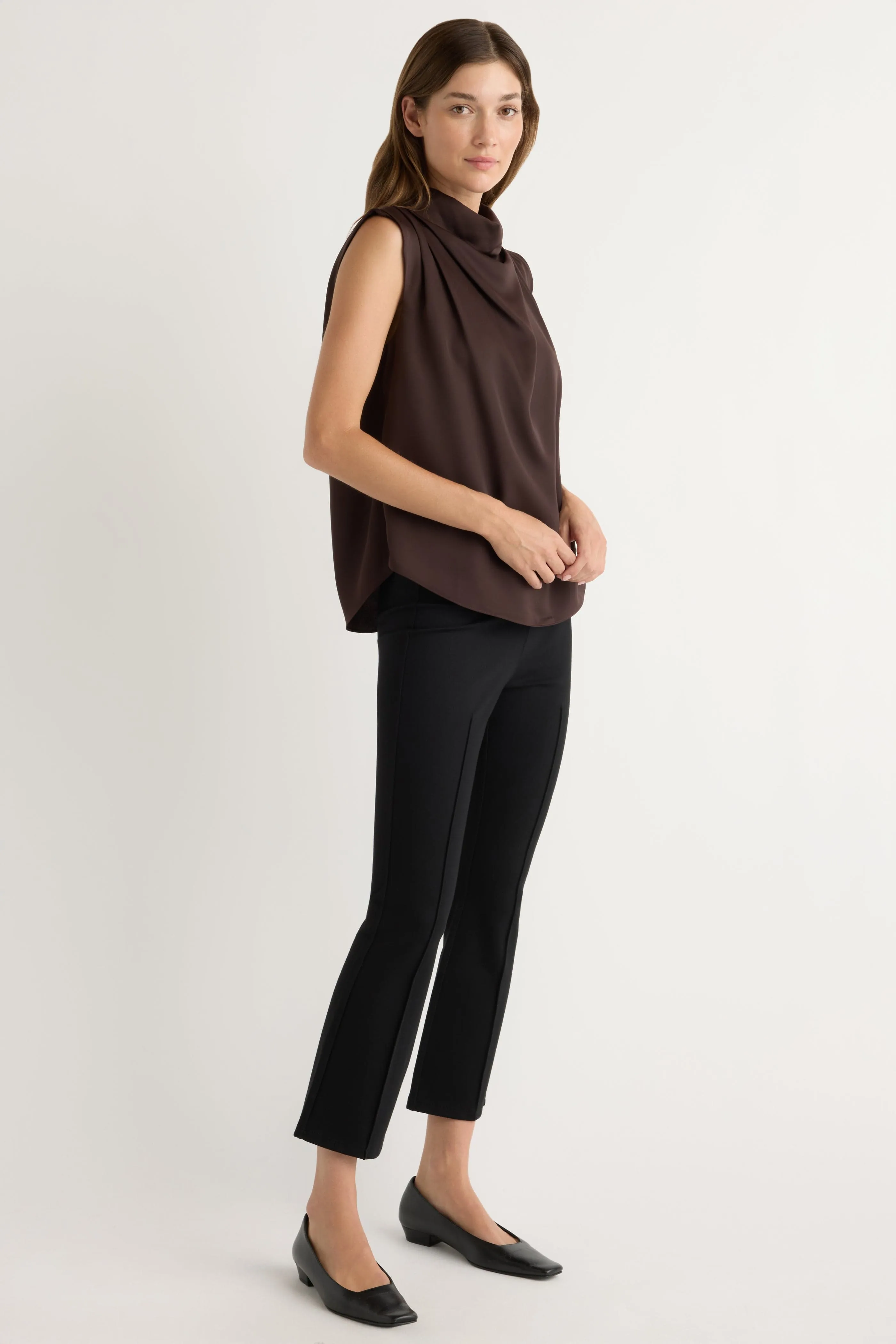 Tez Kick-Flare Ponte Stretch Pant Modern Style DurableConstruction